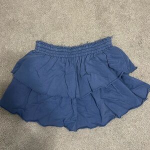 Aerie Blue Ruffle Skirt